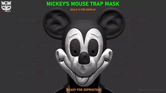 Mickey Mouse Trap Mask - Halloween Cosplay