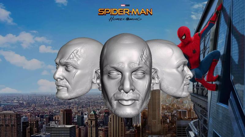 Mac Gargan Headsculpt Spider-Man Homecoming