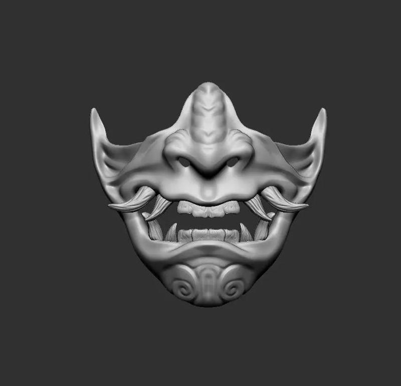 oni mask  3d model for print