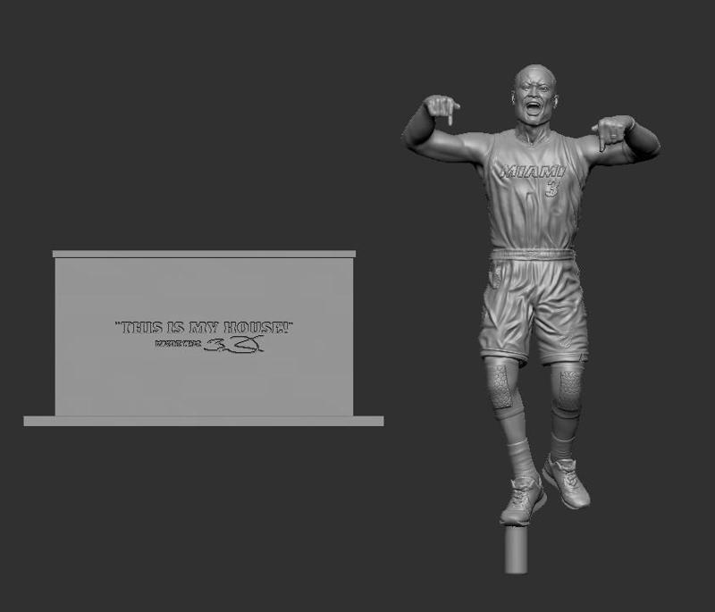 Dwyane Wade basketball player NBA Miami Heat statue