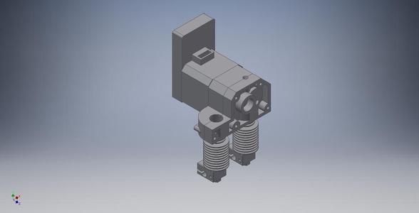 Direct Drive Hybrid Dual Extruder E3Dv6 and v5 (Folgertech based)
