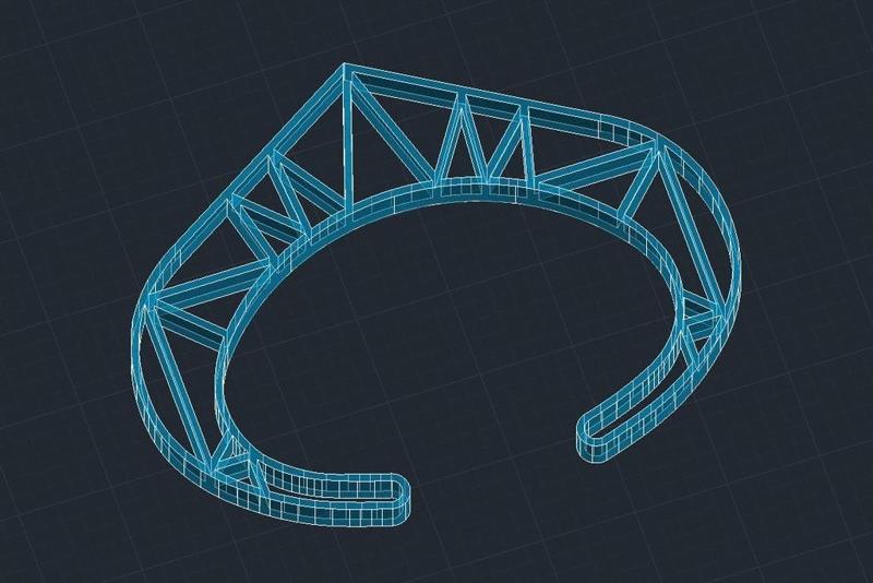 Barrel Vault Truss Bracelet