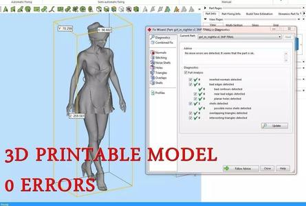 Beautiful girl in nightie