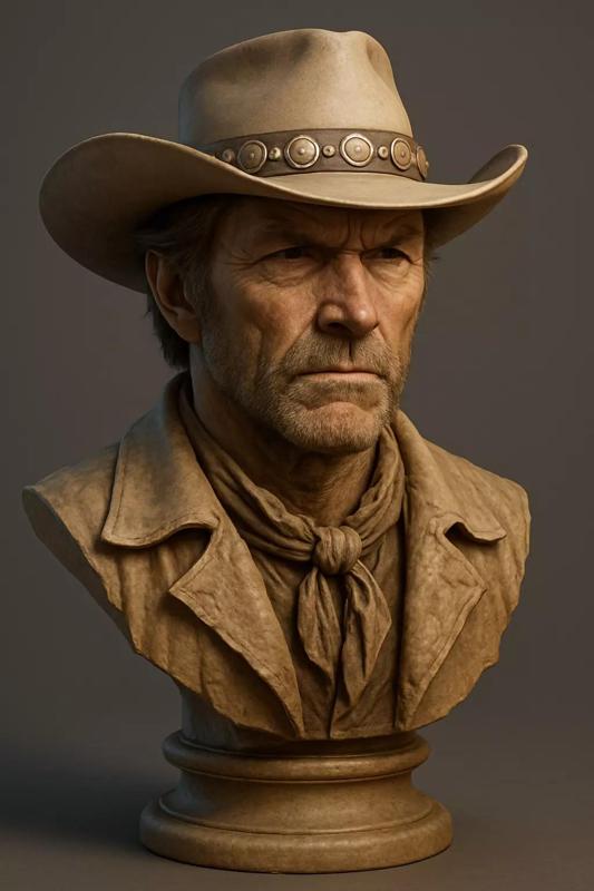 3D Bust  Old West Gunslinger Files