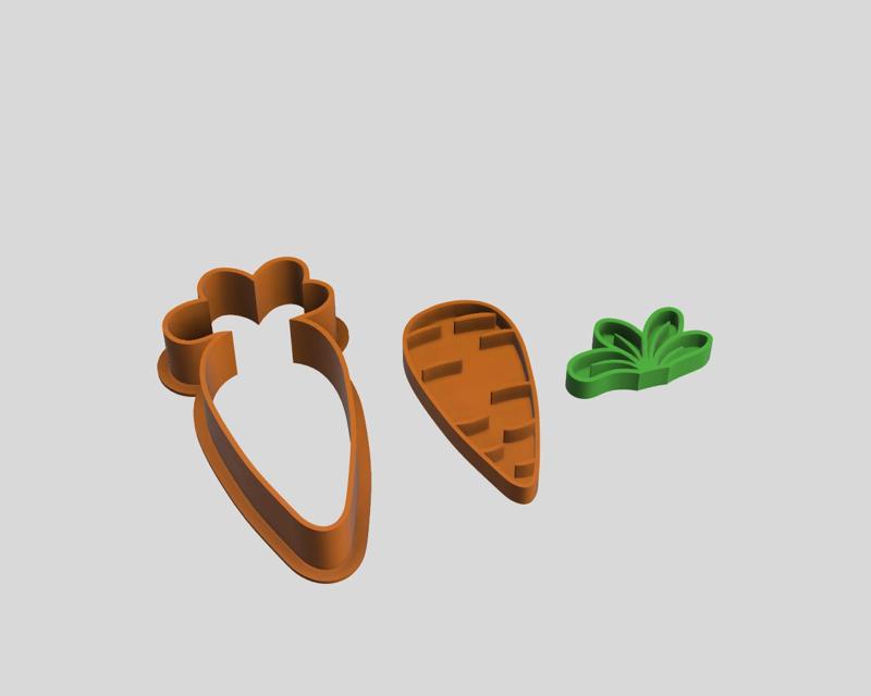 Carrot Cutter and Stamp/Cortador e Carimbo de Cenoura