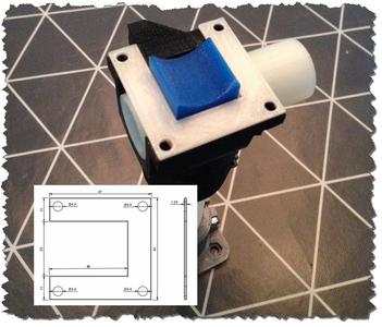 Corner Spacer for  Mostly Printed CNC 525 "F-25mm OD"