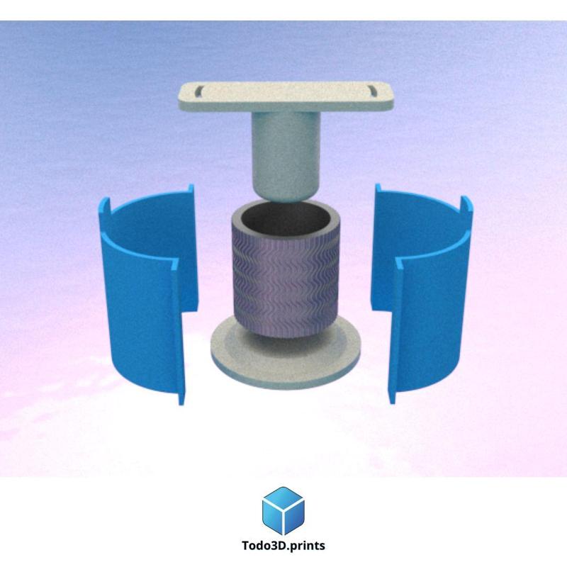 Decorative flower pot and silicone molds 5 - silicone mold