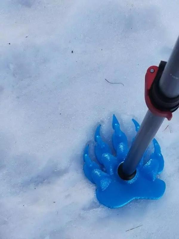 Bear PowPaw - Ski Pole basket with bear footprint