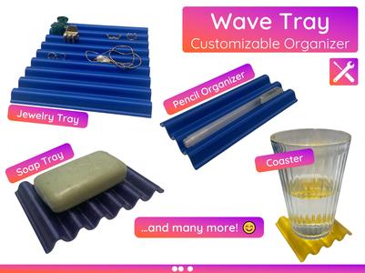 Customizable Wave Tray – Organizer & Accessory