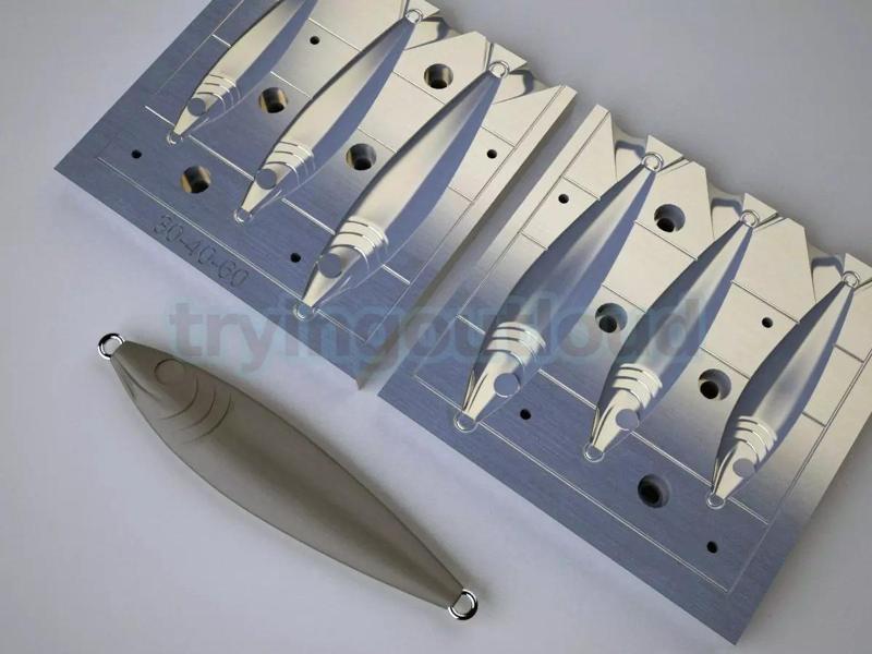 30-40-60 Gr Vintage Metallic Sardine Metal Jig Mold