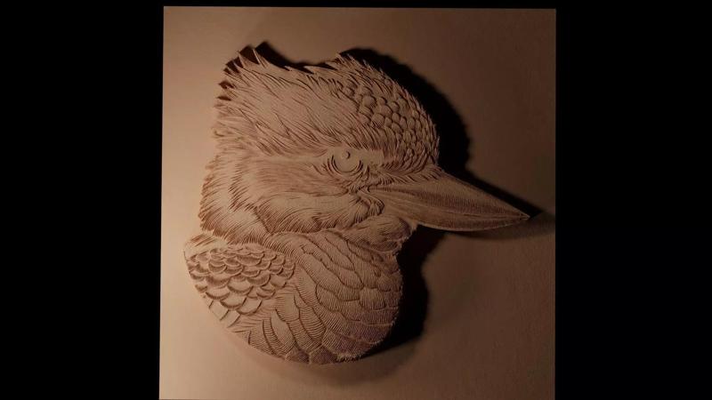 Kookaburra CNC 3d Print High Relief Sand Casting