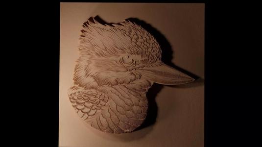 Kookaburra CNC 3d Print High Relief Sand Casting