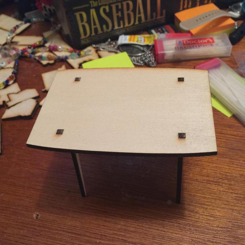 Laser Cut Miniature Modern Table