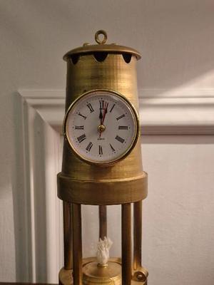 Coal Mining Pit Lamp Style Clock