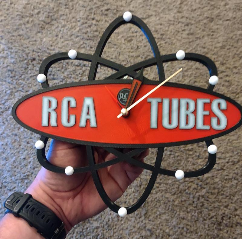 1950s RCA Tubes Wallclock