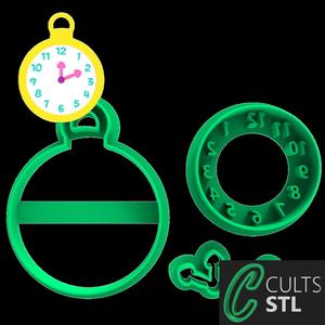 CORTADOR RELÓGIO - ALICE  NO PAÍS DAS MARAVILHAS - 5cm