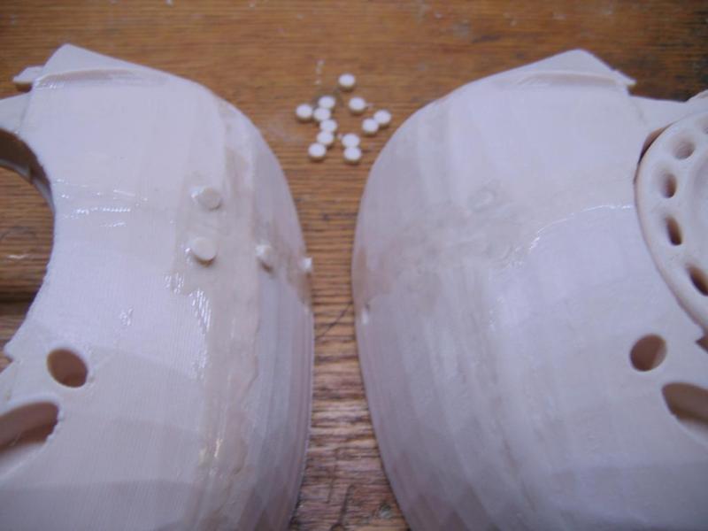 InMoov Skull Screw Hole Filler Dots