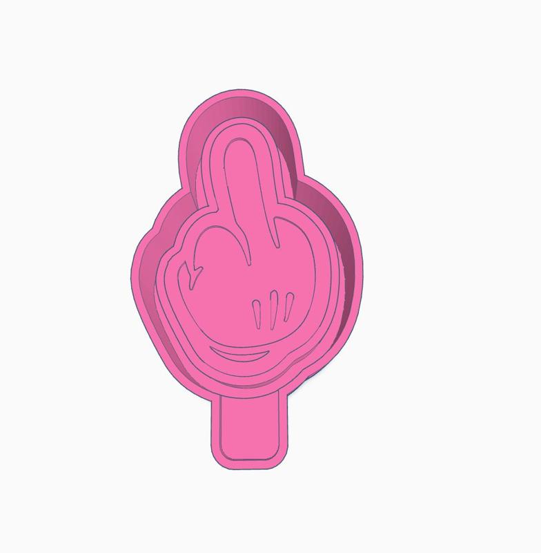 Middle Finger Mold Housing STL