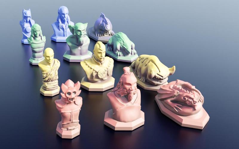 ATLA - Avatar The last Airbender tokens for RISK or other board games (optimized for mold making)