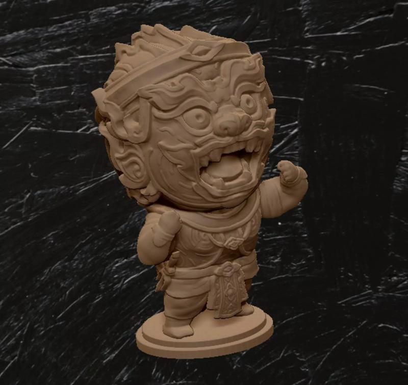 Hanuman Ghibli style