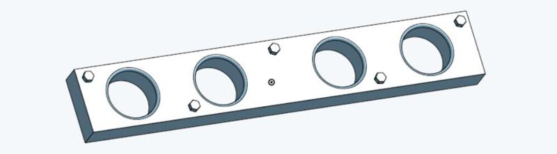 Exhaust manifold flange