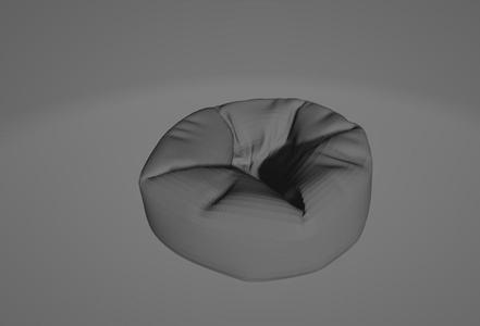 Sitting Bag – 3D Printable Modern Bean Bag Chair Model