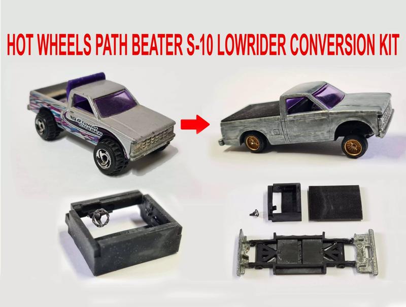 Hot Wheels Chevy S-10 Path Beater lowrider kit