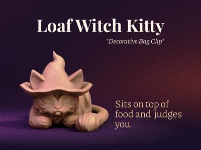 Loaf Witch Kitty - Bag Clip