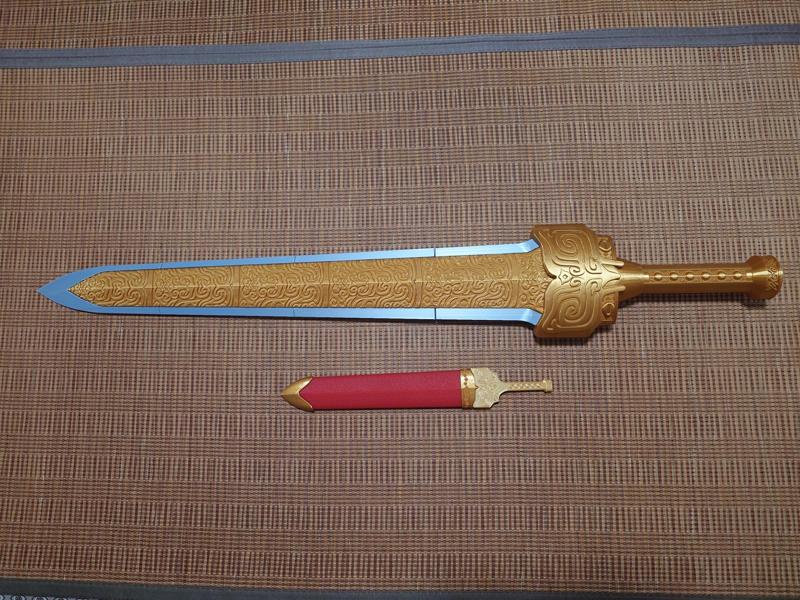 95cm Xuanyuan Sword segmented (texture references the century-old version of Sang Wenjin's plate)