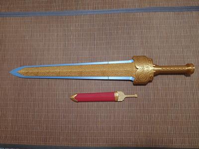 95cm Xuanyuan Sword segmented (texture references the century-old version of Sang Wenjin's plate)