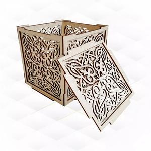 Gift jewelry box svg dxf files for laser cut