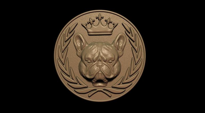 Exotic French Bulldog Medallion
