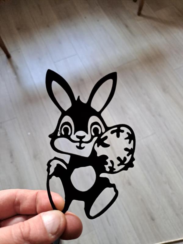 CUTE BUNNY 5, EASTER BUNNY LINE ART, EASTER BUNNY WALL ART, EASTER BUNNY DECOR, BUNNY