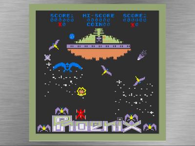 Phoenix Arcade-Game Space 140 x 140 mm