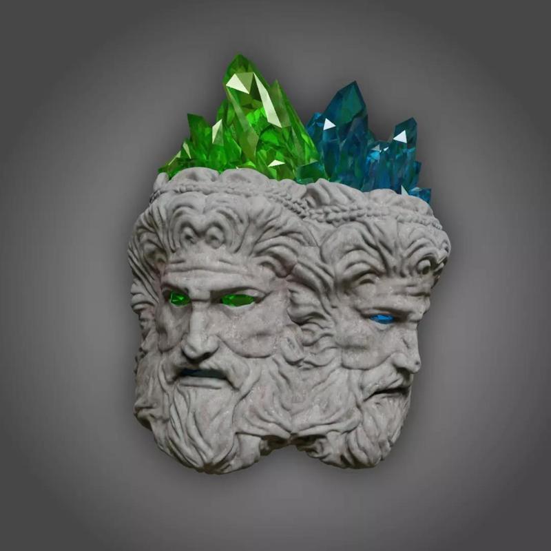Twinsage Glintstone Crown elden ring Mask Cosplay 3D print model
