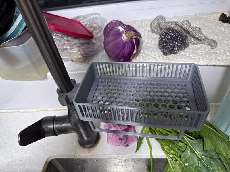 Kitchen Faucet Dishcloth Drain Basket & Rag Organizer