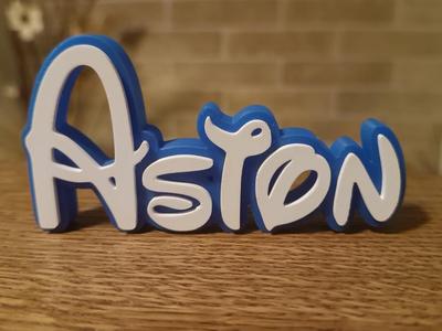 Disney Name Sign Aston