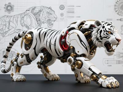 Mythical Beast - Mechanical White Tiger