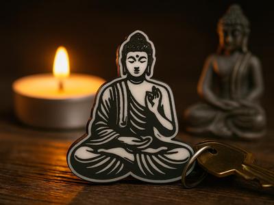 Buddha keychain