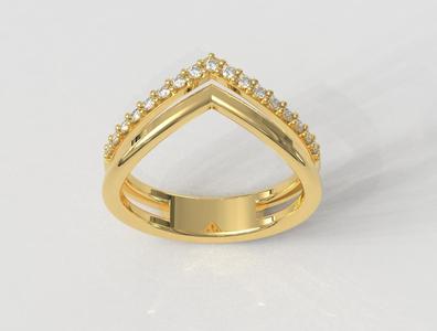 Double Diamond Ring