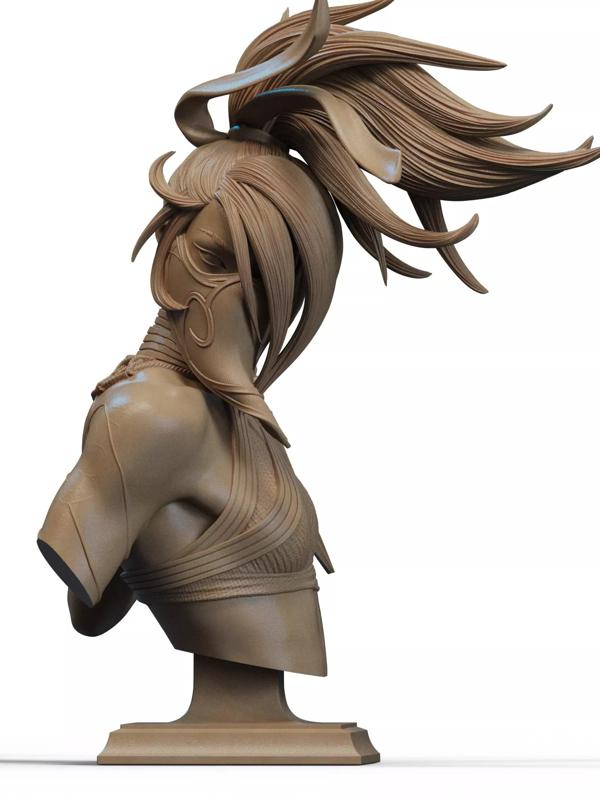 Akali Bust 3D Print