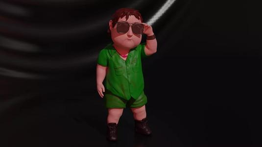 The Boy cartoon character wearing sunglasses