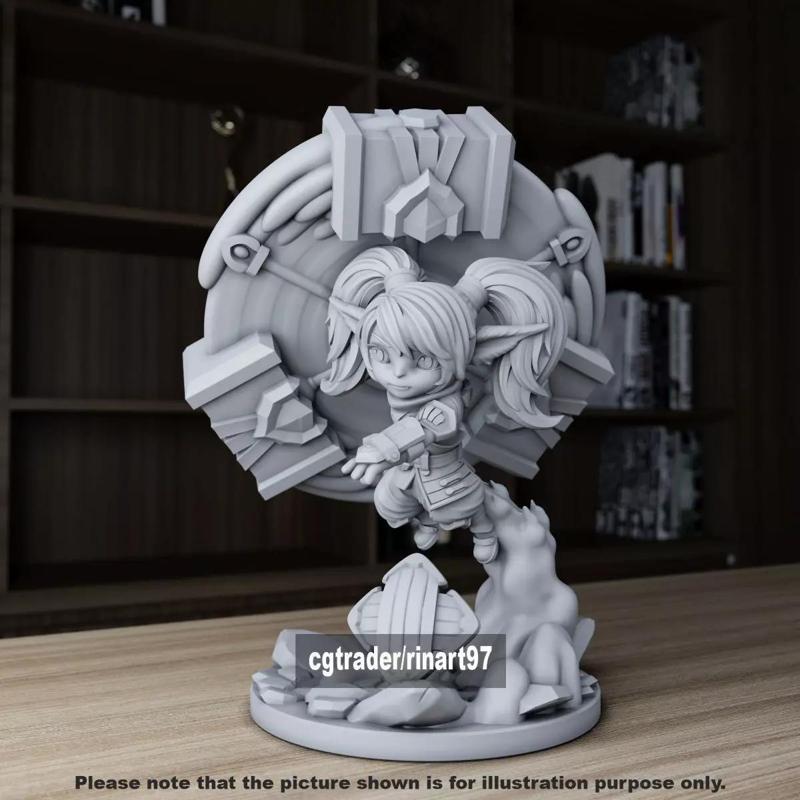 poppy 3D print model from League of Legends