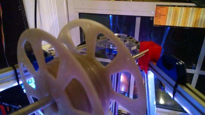 Small Diameter Spool Holder for Kossel Clear