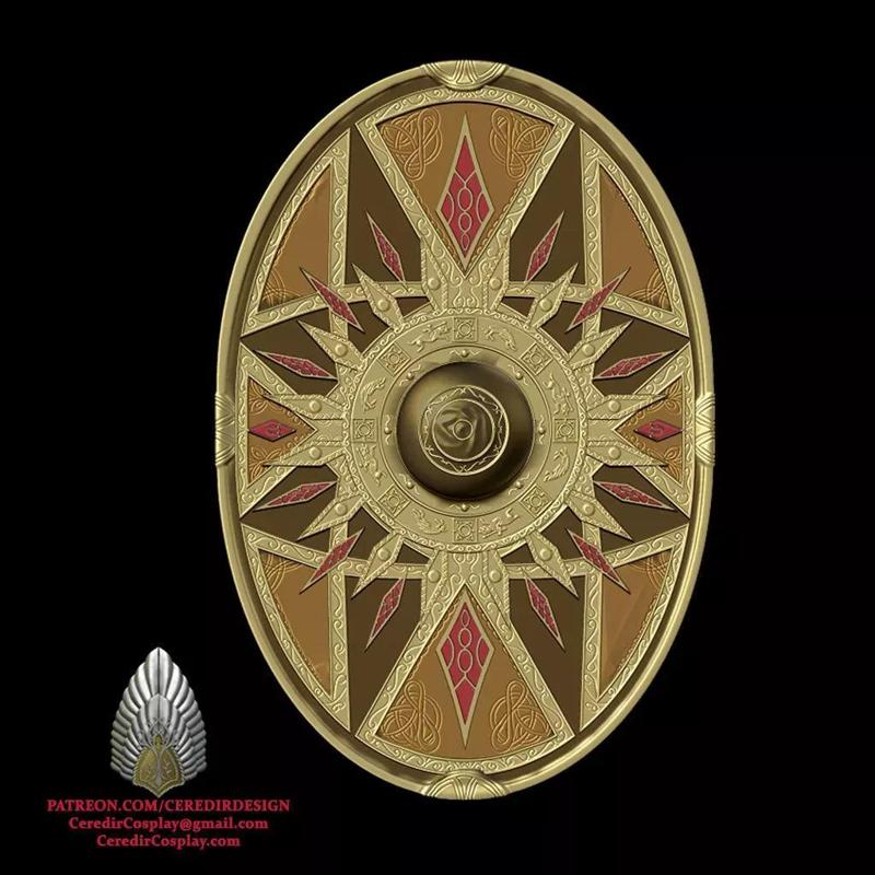 Theoden Shield lord of the rings 3D DIGITAL DOWNLOAD