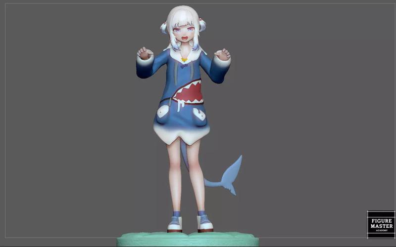 GAWR GURA NORMAL VERSION STATUE CUTE GIRL ANIME CHARACTER