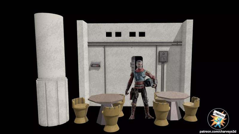 Star Wars Mos Pelgo Cantina Diorama for action figures