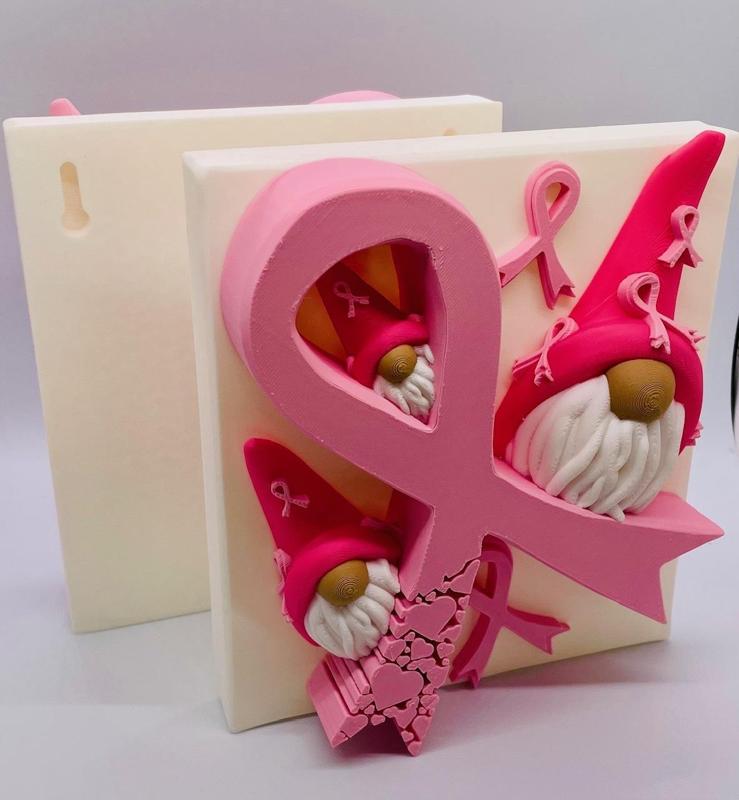 Awareness Ribbon Gnome Plaque