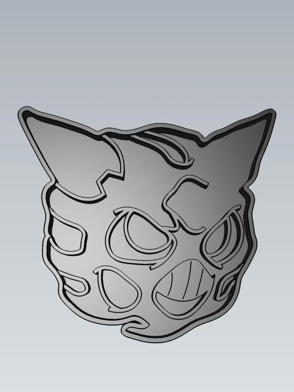 Amazing Pokemon GLALIE Cookie Cutter Stamp Cake Decorating