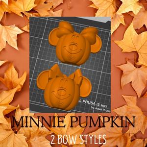 Minnie Mouse Pumpkin New Bow with wall mounts